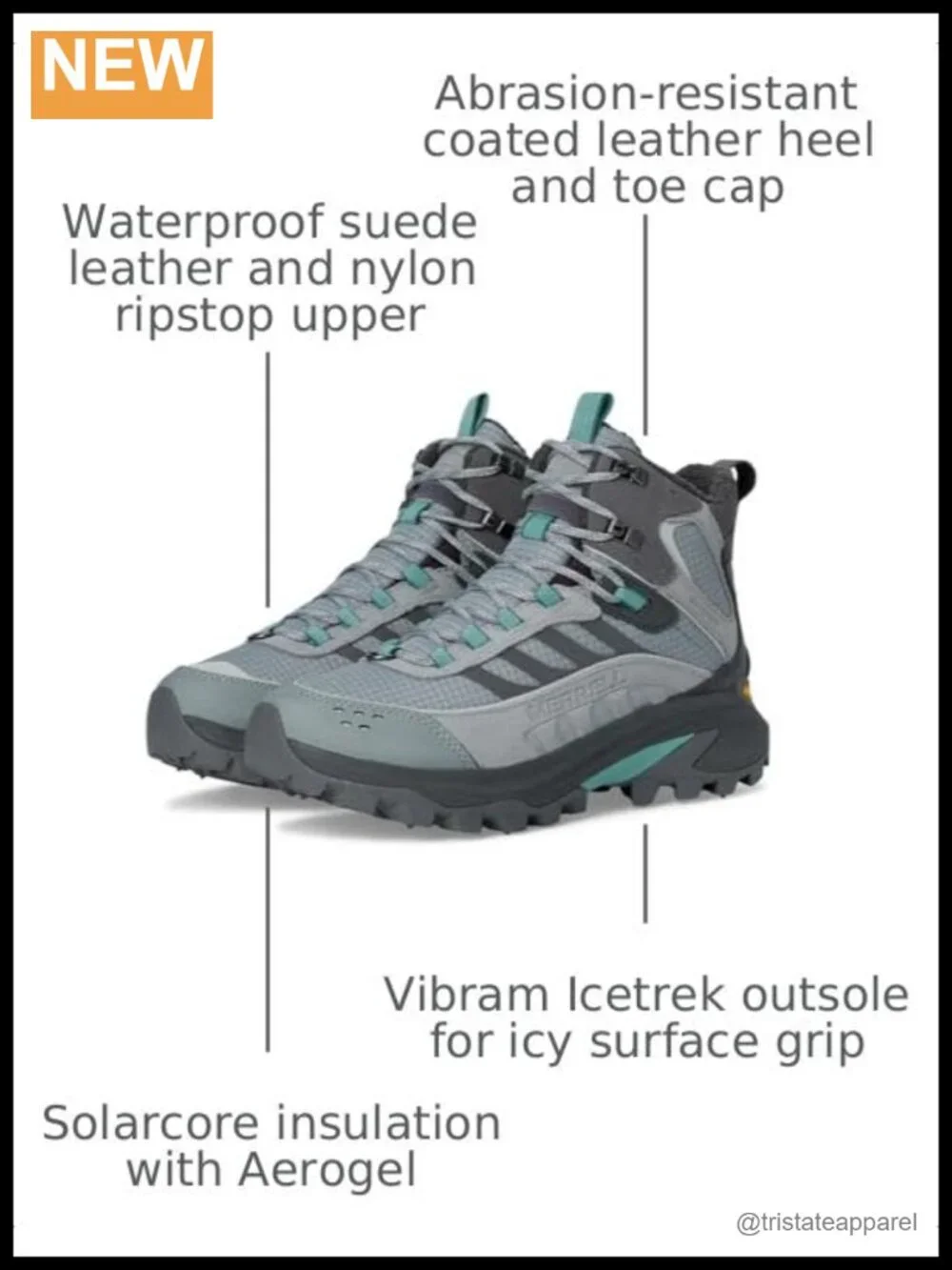 Women's Waterproof Insulated Hiking Boots Lace-Up Ankle Boots Winter